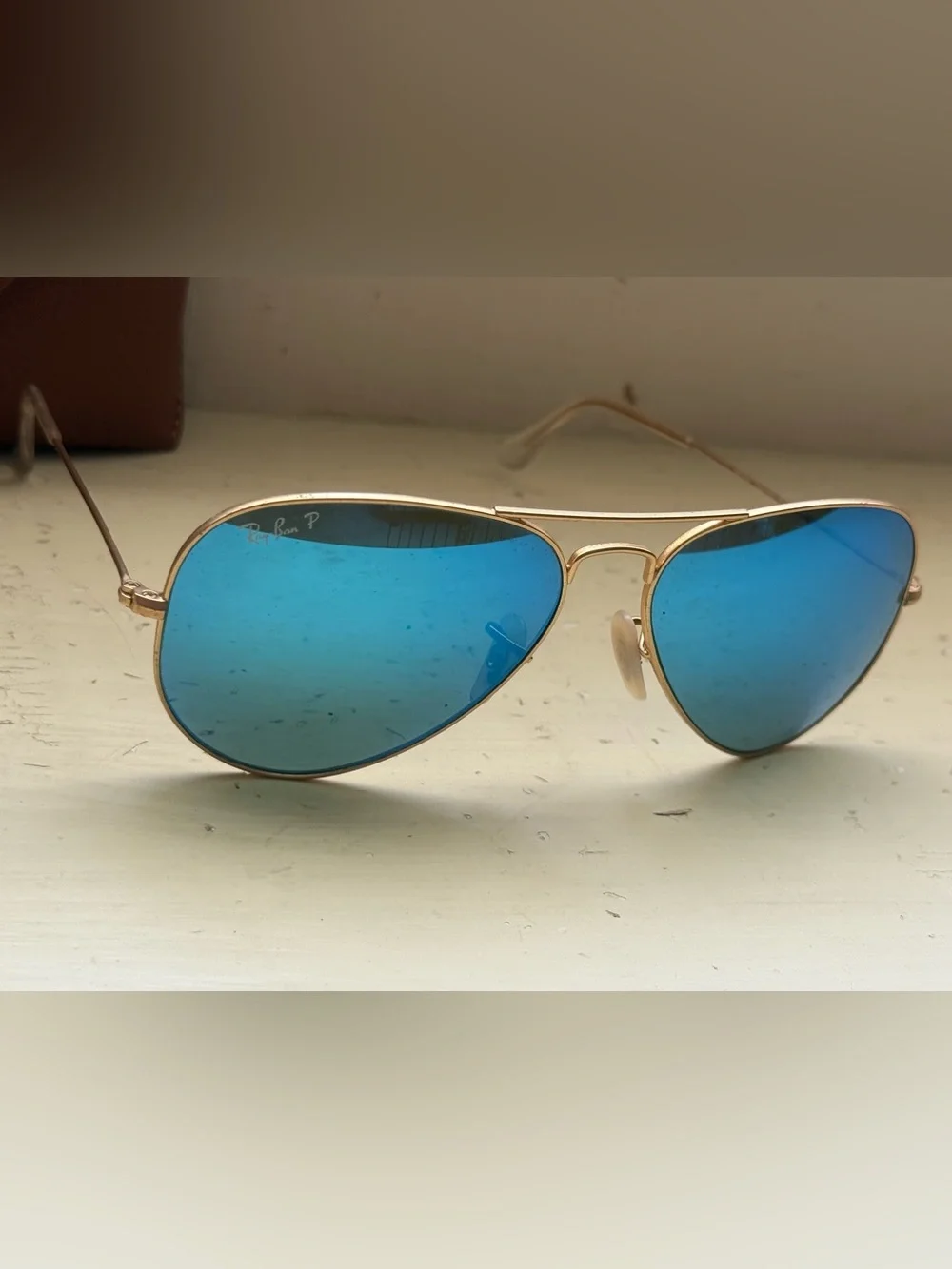 Ray-Ban Aviator Flash blue lens